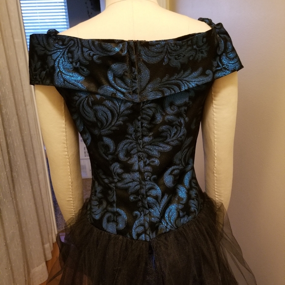 LORALIE Blue/Black Formal Gown - Picture 3 of 3